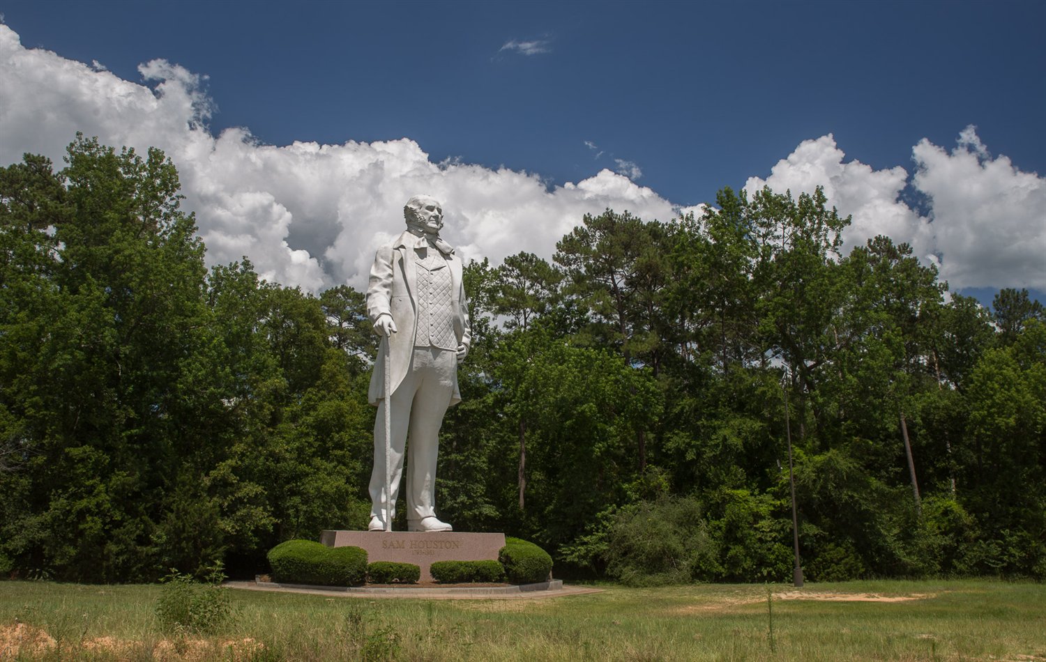 The Sam Houston monument in Huntsville, Texas.